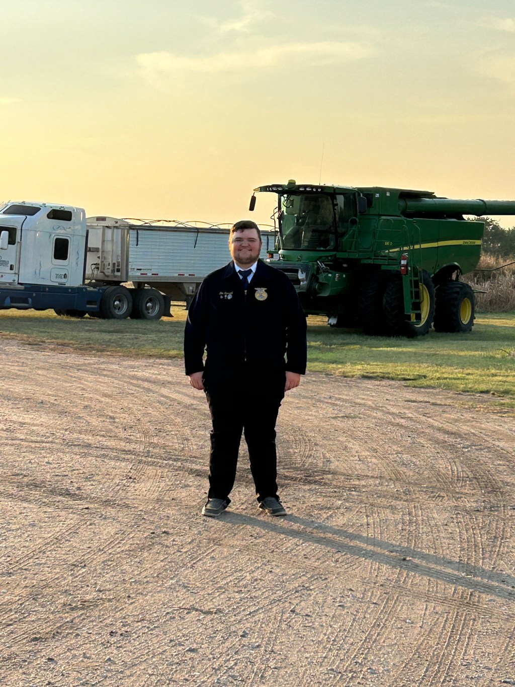 Ben Russell stands in front of his favorite things.