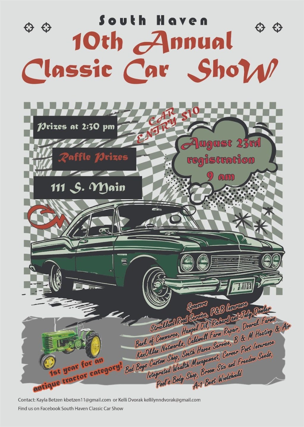 South Haven 10th Annual Classic Car Show Poster